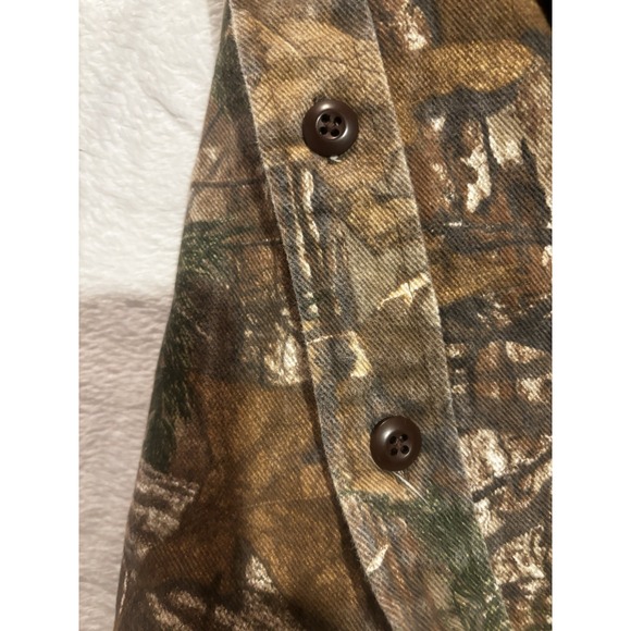 Vintage Cabelas Men's XL Realtree Camo Long Sleeve Button Up Shirt Outdoor Hunt - Picture 11 of 11
